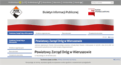 Desktop Screenshot of bip-pzd.powiat-wieruszowski.pl