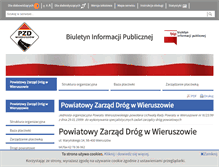 Tablet Screenshot of bip-pzd.powiat-wieruszowski.pl
