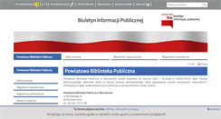 Desktop Screenshot of bip-biblioteka.powiat-wieruszowski.pl